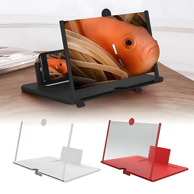 10" Screen Magnifier-3D HD Magnifying Projector Screen Enlarger for Movies, Videos and Gaming – Foldable Phone Stand Holder with Screen Amplifier–Compatible with All Smartphones @ Rs. 499