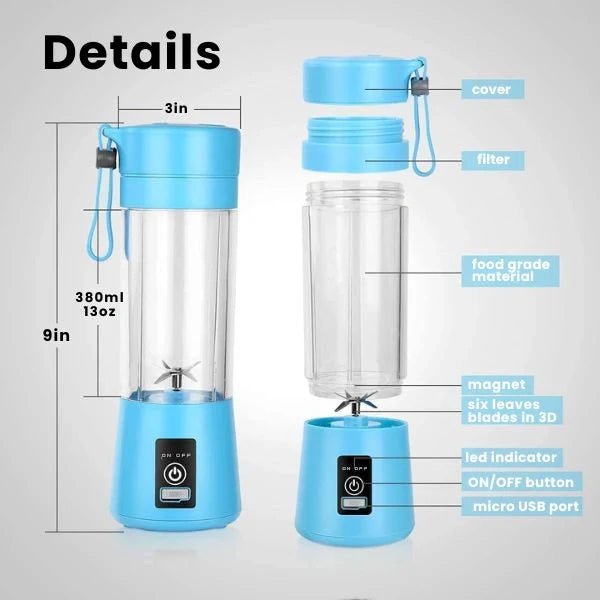 Portable Electric 2-in-1 Juicer Bottle | Compact & Sleek | Travel-Friendly