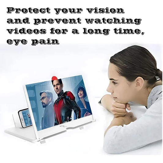 10" Screen Magnifier-3D HD Magnifying Projector Screen Enlarger for Movies, Videos and Gaming – Foldable Phone Stand Holder with Screen Amplifier–Compatible with All Smartphones @ Rs. 499