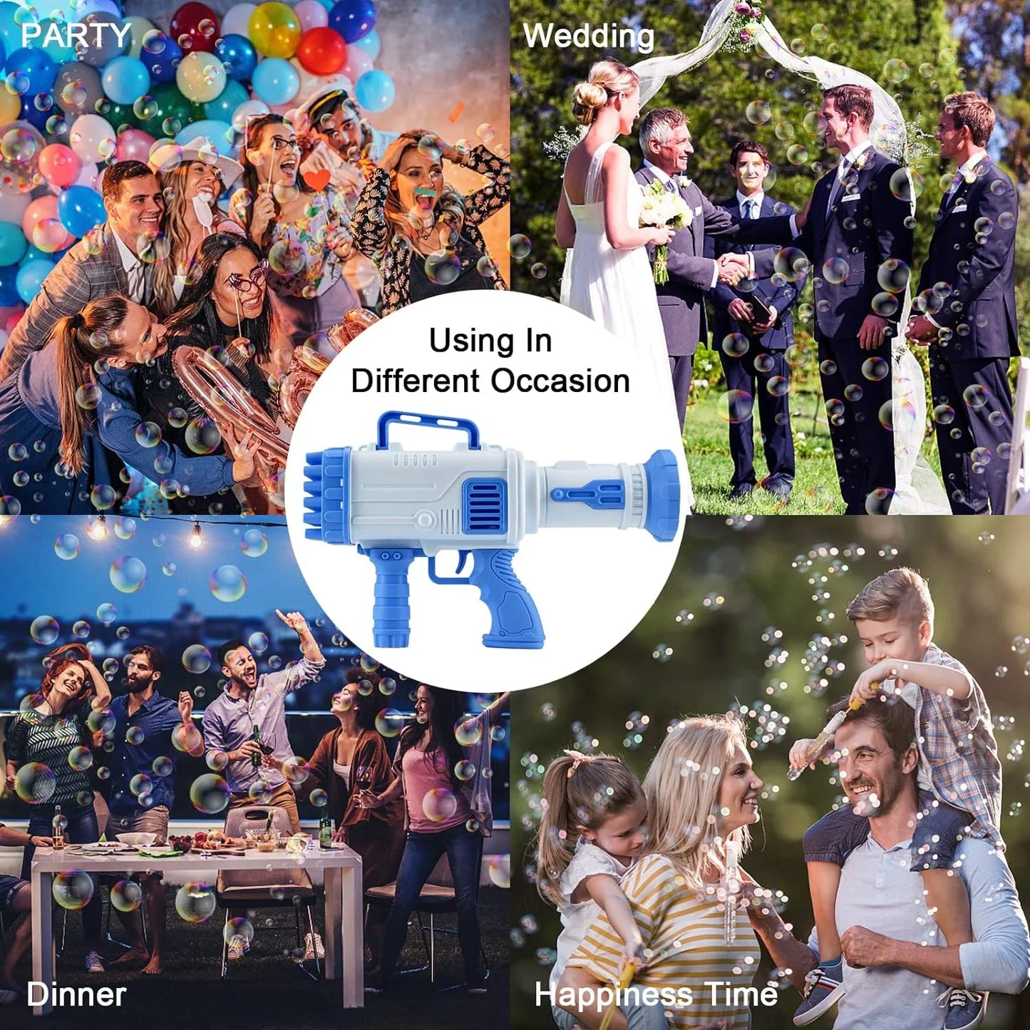 32 Hole Automatic Bubble Maker Blower Machine for Kids & Adults Outdoor Indoor Birthday Wedding Party Gifts @ Just Rs.599/-