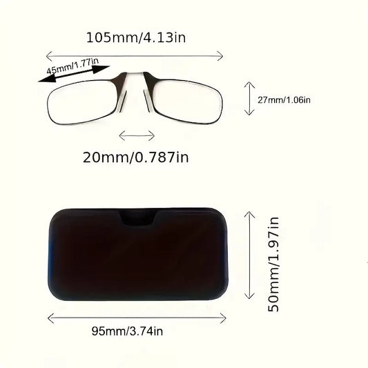 🔥Hot Sale🔥 Nose Clip Reading Glasses With Phone Attachment Case Free @ Just Rs.599/-